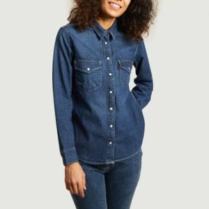 Alcott Ladies Long Sleeve Blue Denim Shirt – Stock Lot